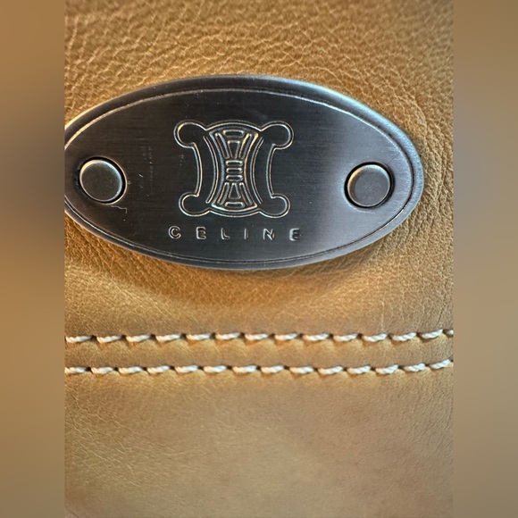 CELINE Boogie Bag Vintage Leather Handbag in Camel Tan - Made in Italy - EUC - Picture 8 of 16